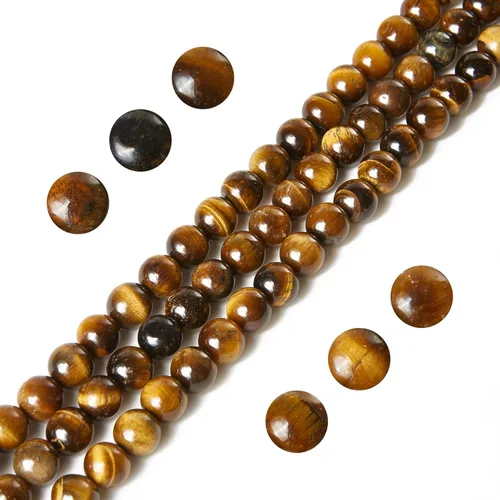 Vista 7 de 100 piezas de cuentas de amatista natural de 6 mm, cuentas de piedras preciosas redondas sueltas para hacer joyas