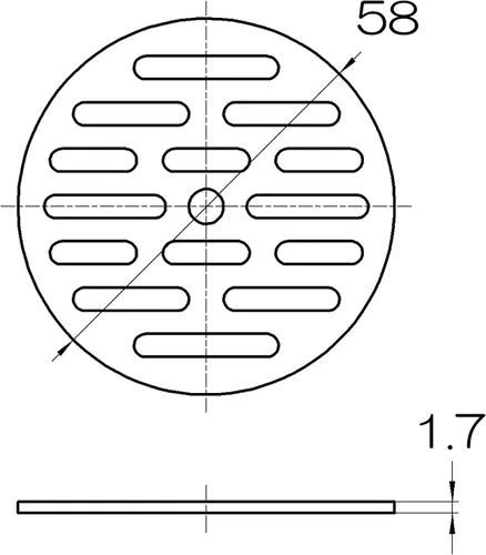 SAN-EI Faucet Mfg H40F-58 Drain Strainers (Drain Strainers for Catching Dirt), Diameter 2.3 inches (58 mm)