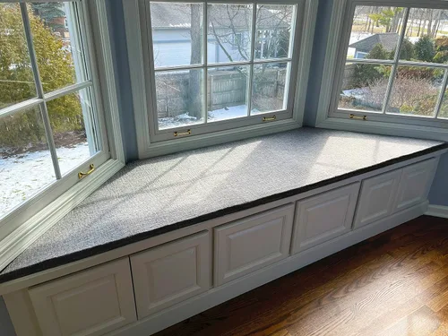 Vista 4 de Kiyeocca Cojín personalizado para asiento de ventana, cojines de asiento de rincón de desayuno, cojín de asiento de banco interior, cojín de espuma