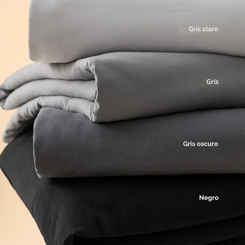 Vista 9 de Bedsure Funda de edredón de tamaño King suave y prelavada, gris oscuro, 3 piezas, 1 funda de edredón de 104 x 90 pulgadas con cremallera y 2 fundas