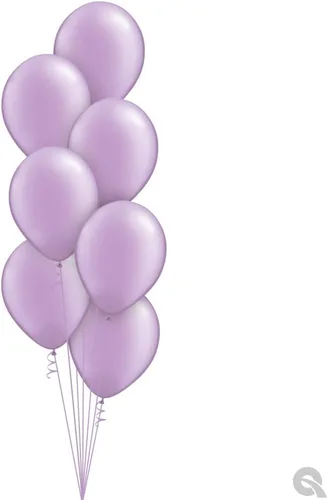 Vista 3 de Qualatex Globos perlados de lavanda de 11 pulgadas (100 unidades)