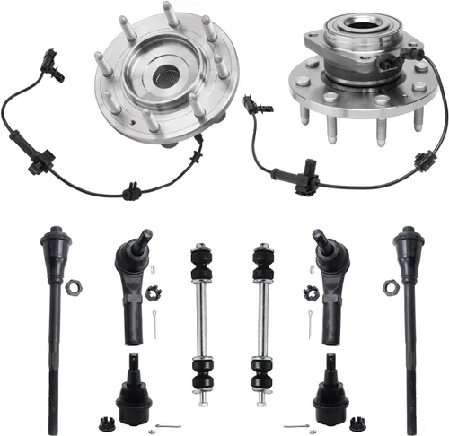 Vista 235 de Detroit Axle - Kit de cubos de rodamiento de rueda delantera de 6 piezas para Dodge Dart 2013-2016, Chrysler 200 2015-2017, 2 cojinetes de rueda