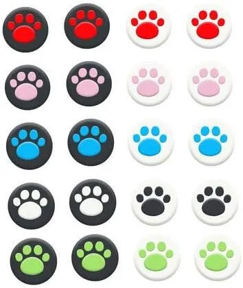 2 tapas de agarre para pulgar con garra de gato, para PS5, PS4, Slim Pro, PS3, Xbox One X S, Elite Switch Pro, Xbox 360, Wii u, juego de control