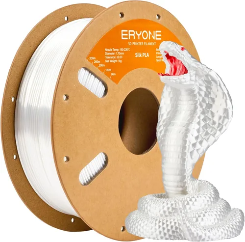 Vista 260 de ERYONE Filamento de ácido poliláctico (PLA) de seda para impresora 3D, de 1.75 mm +/- 0.03 mm, carrete de 1 kg (2.2 libras), verde esmeralda seda