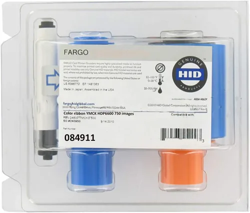 Cinta genuina del color de Fargo YMCK para la impresora de Fargo HDP6600, 750 imágenes/rollo 84911