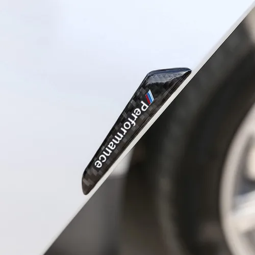 Vista 2 de Juego de 4 piezas de tiras protectoras de fibra de carbono para puertas de coche con rendimiento y decoración negra adecuada para BMW 1 2 3 4 5 6 7