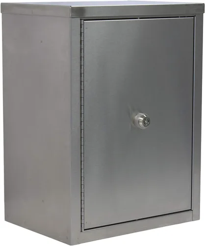 Vista 3 de Omnimed 181651 Armario narcótico de doble puerta con 2 estantes, 8"/profundo