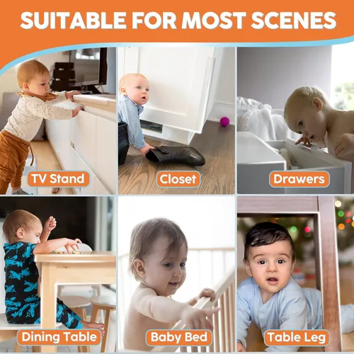Vista 7 de Protección para bebés, protector de bordes 100% silicona, protectores de esquinas suaves para niños, protector de bordes con adhesivo pre-aplicado