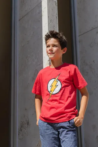 Vista 3 de DC Comics Justice League The Flash Superman Batman - Paquete de 3 camisetas para niños pequeños a grandes