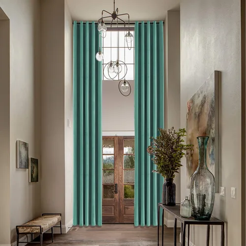 Vista 13 de Macochico Cortinas de terciopelo extra largas para sala de estar, cortinas opacas de 192 pulgadas, paneles de cortinas con ojales de níquel