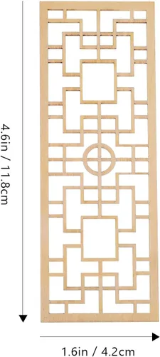 Vista 3 de jojofuny 4 piezas de pantalla en miniatura de casa de muñecas a escala 1:12: mini modelo de pantalla de casa de madera estilo japonés decoración