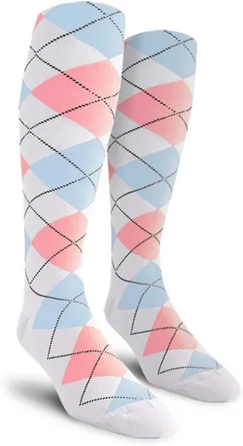 Vista 21 de Golf Knickers Calcetines Coloridos de Algodón Argyle hasta la Rodilla para Hombres, Mujeres y Jóvenes (AA-ZZ)