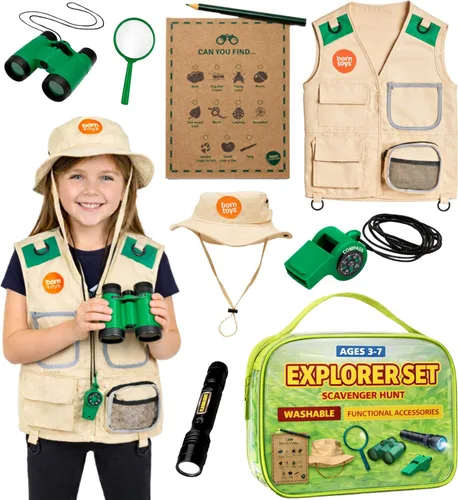 Born Toys Kids Costumes Set, 3-in-1 Dress Up & Pretend Play, Ages 3-7, Washable