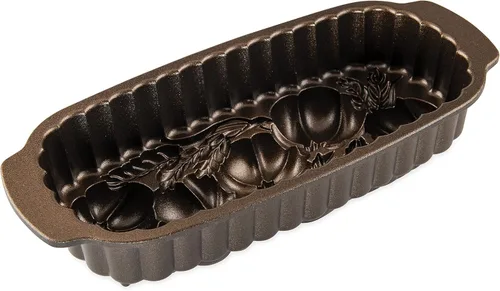 Vista 6 de Nordic Ware 93448 - Molde para pan de trigo y calabaza, capacidad de 6 tazas, color bronce