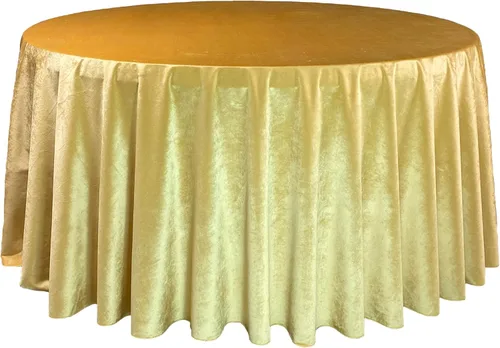 Vista 12 de YOUR CHAIR COVERS - Mantel redondo de terciopelo real de 120 pulgadas - Mantel de lino color burdeos para mesas redondas estándar