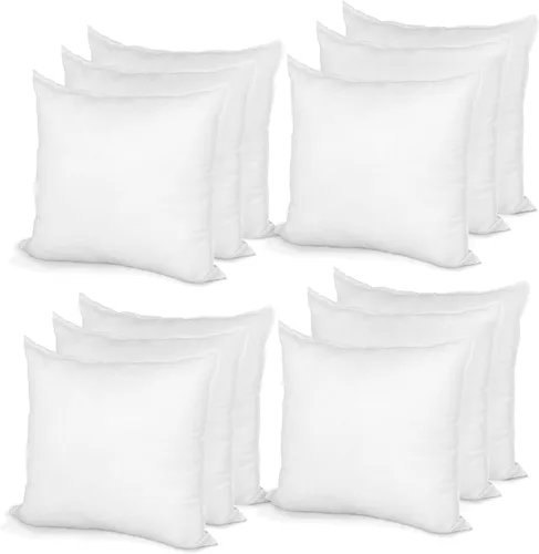 Vista 12 de Hometex Inserto de Almohada Decorativa 10" x 10" Relleno de Poliéster Funda Estándar