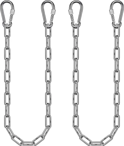 Vista 9 de BeneLabel 1 kit de cadena de silla colgante de acero inoxidable de 29 pulgadas con 2 mosquetones, capacidad de 1000 libras, longitud ajustable, uso