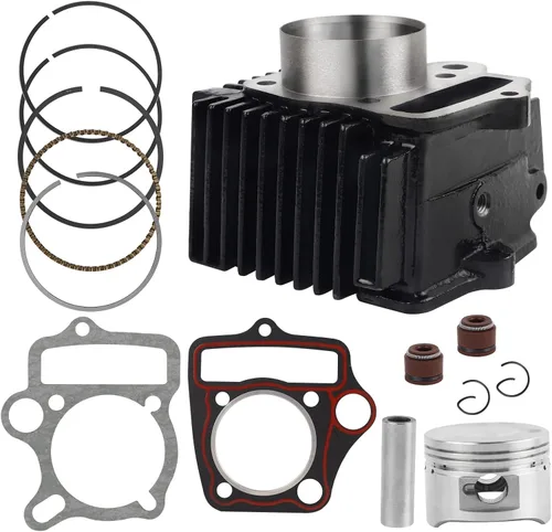 Vista 6 de FLYPIG 52.4mm Cabeza de cilindro con kit de reconstrucción de pistón de cilindro para ATV Pit Quad Dirt Bike Go Kart Roketa Coolster chino de 110CC