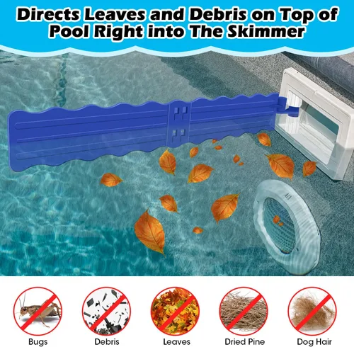 Vista 6 de Hydream Recolector de desechos de piscina, eliminación de hojas de piscina y desechos de plástico, hojas flotantes de desechos superficiales, Azul