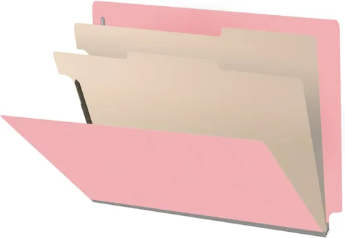 Vista 14 de Carpetas de color resistentes con pestaña final, tamaño carta de 18 puntos, 2 expansiones, 2 divisores, azul (caja de 10)