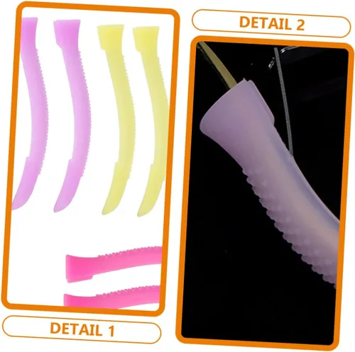 Vista 5 de DOITOOL Fundas antideslizantes de silicona para tijeras de cutícula, mangas para recortar uñas, 6 pares de fundas protectoras de agarre cómodo