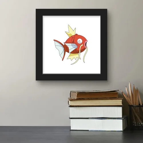 Vista 5 de Trends International Gallery Pops Pokemon Magikarp - Póster de pared, 12 x 12 pulgadas, versión enmarcada en negro Versión con marco negro