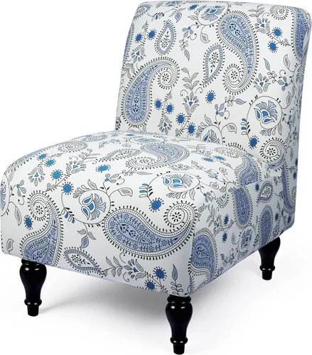 Vista 40 de Iauddy Funda para Silla de Acento Slipper sin Brazos Slipcover, Elástica de Spandex Extraíble Tela Jacquard Funda Antideslizante para Silla