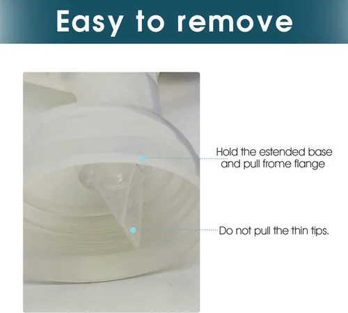 Vista 4 de Válvulas de pico de pato de repuesto compatibles con extractores de leche Lansinoh Reemplazan las válvulas blancas Lansinoh Piezas de extractor