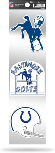 Vista 32 de Rico Industries Juego de calcomanías retro de fútbol americano de la NFL