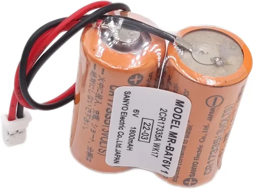 Vista 2 de SHENYANG MR-BAT6V1 2CR17335A WK17 6V 1800mAh Batería con enchufe para Mitsubishi CNC