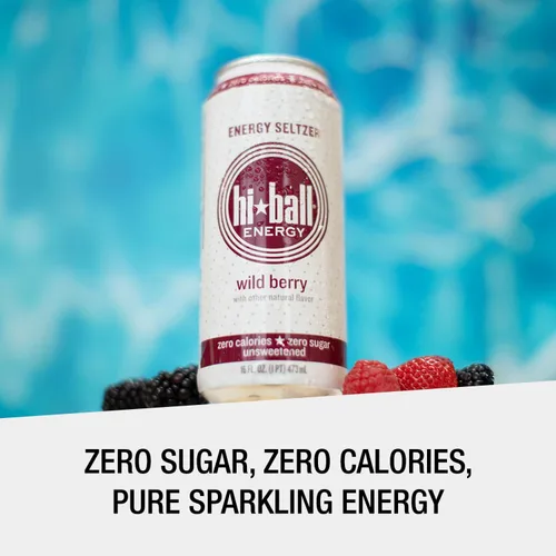 Vista 13 de Hiball Energy - Seltzer saborizado, sin azúcar ni calorías, 8 unidades de 16 onzas líquidas (pomelo).