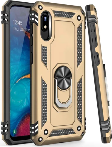 Vista 13 de IKAZZ Funda para Galaxy A10e con protector de pantalla, grado militar, a prueba de golpes, resistente, pasa prueba de caída de 16 pies con soporte