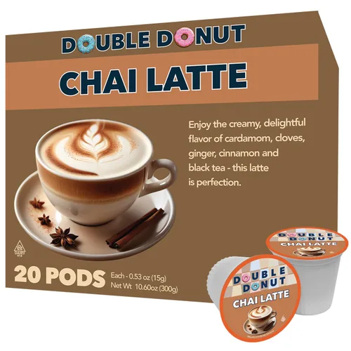 Vista 8 de Cápsulas de café con sabor a caramelo de doble dona, café de caramelo en cápsulas de café de una sola porción para las cafeteras Keurig K Cup