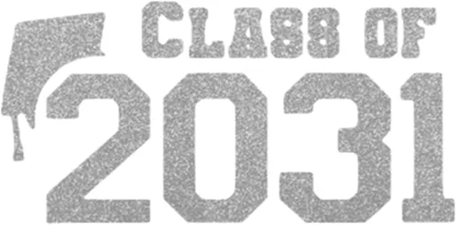 Vista 19 de Class of 2031 Iron On Decal, Graduation Shirt Transfer, Graduate Tshirt Patch, DIY Crafts, Graduation Cap, Pick Size and Color, Iron-On Almost Old