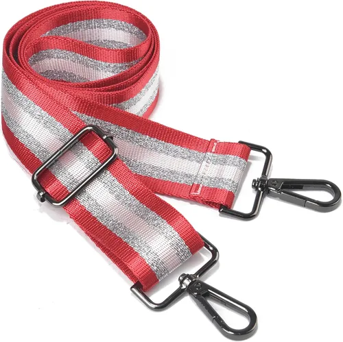 Vista 29 de LVYOUME Correa para bolso, accesorios plateados, correas anchas para bolsa, correa de hombro ajustable para bolsos