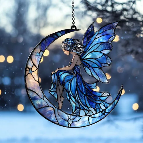 Vista 39 de Cute Sleeping Koala Acrylic Suncatcher - Faux Stained Glass Indoor Window Hanging Ornament, Outdoor Sun Catcher Panel, Home Decor Gift for Koala