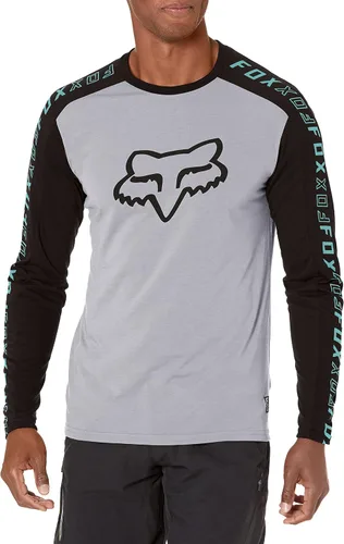 Vista 4 de Fox Racing Camiseta Ranger Dri Release de manga larga para ciclismo de montaña para hombre Azul mate