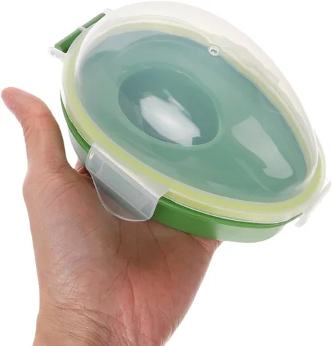 Vista 8 de DOITOOL Aguacate Keeper, contenedor de almacenamiento de aguacate reutilizable, almacenamiento de alimentos, ahorro de aguacate individual