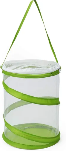 RESTCLOUD Jaula de hábitat para insectos y mariposas, terrario de malla transparente, transparente más fácil, 9 x 11 pulgadas de alto