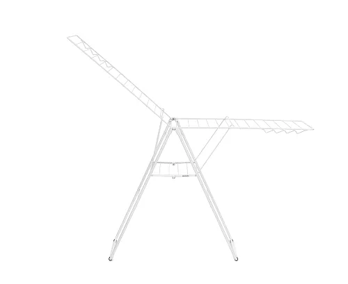 Vista 5 de Brabantia HangOn - Tendedero de ropa 82 pies (82.0 ft) Blanco Soporte grande para ropa interior con 2 alas plegables y ganchos para colgar, se