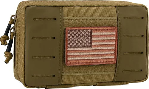 Vista 7 de bvya Bolsa táctica EDC para uso general, bolsa de administración Molle, organizador de herramientas horizontal, bolsa multiusos, funda de mapa