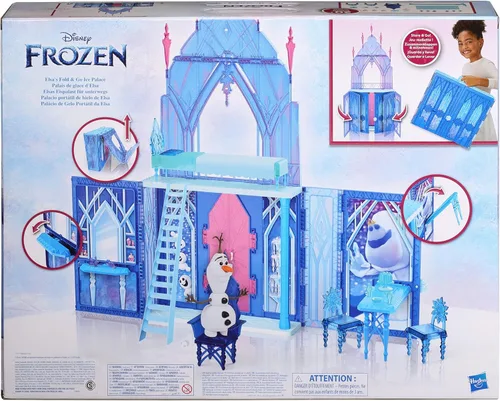 Vista 4 de Disney Frozen 2 Elsa's Fold and Go Ice Palace, Castle Playset, Toy for Kids Ages 3 and Up