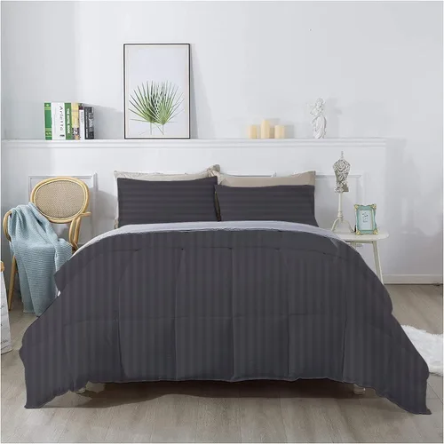 Vista 65 de 1 edredón de gran tamaño Super King (120 x 98 pulgadas), 400 GSM, 800 hilos, 100% algodón egipcio, edredón de lujo ultra suave, color gris pardo