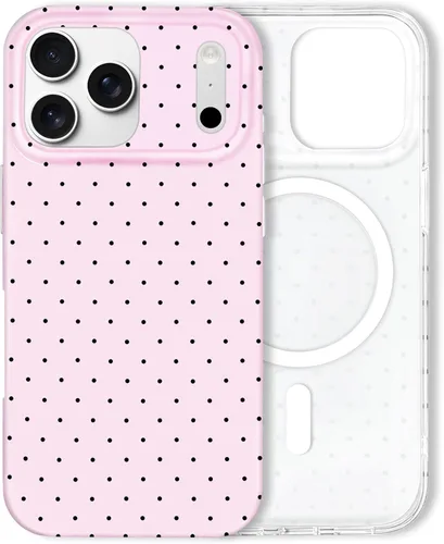 Vista 68 de Hython Funda para iPhone 11, diseño estético de lunares, funda simple de 6.1 pulgadas, delgada, antiarañazos, de poliuretano termoplástico suave, a