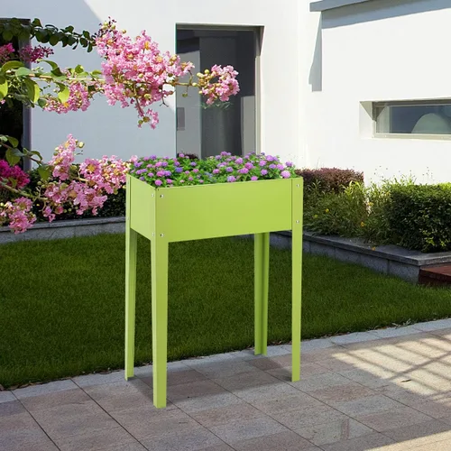 Vista 7 de Giantex macetero alto, elevado, para plantas, para jardín, para aire libre