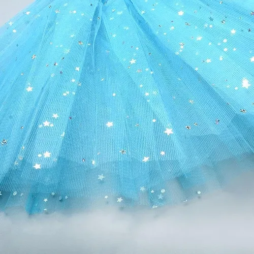 Vista 3 de LKQBBSZ Falda tutú de ballet para niñas, para cumpleaños, princesa, fiesta, fiesta, vestido de estrella
