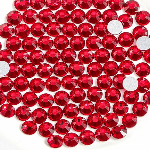 Vista 18 de Beadsland 2880 diamantes de imitación de cristal con parte trasera plana, gemas redondas para decoración de uñas y pegamento para manualidades, luz