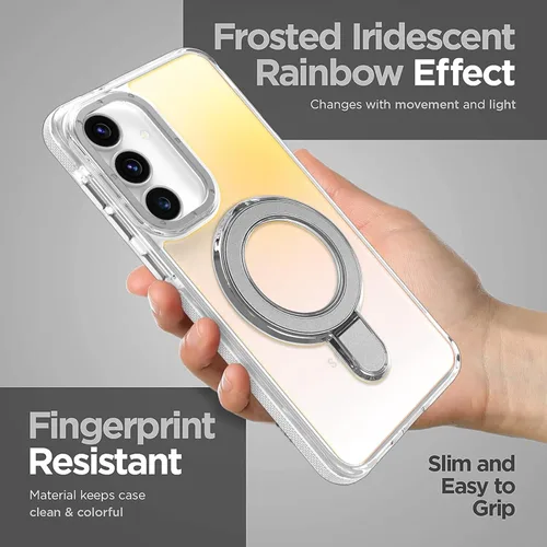 Vista 937 de Funda magnética para Samsung Galaxy S20 FE 5G [compatible con Magsafe] [bonito diseño fluorescente de moda] [1 protector de pantalla] funda delgada