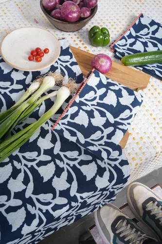 Vista 8 de TARAN LIVING Paños de Cocina y de Té Estampados de Algodón con Barra para Platos, 18 x 28 pulgadas con Ribetes, Juegos de Paños de Cocina de Algodón