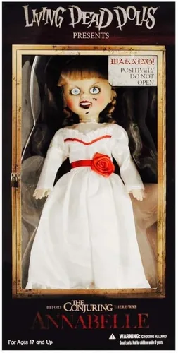 Vista 2 de Muñeca de Annabelle de El Conjuro, serie Living Dead Dolls, 10 pulgadas